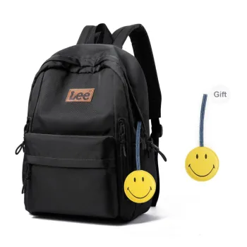 Lee Oxford Backpack Regular Unisex Black/Khaki/Red