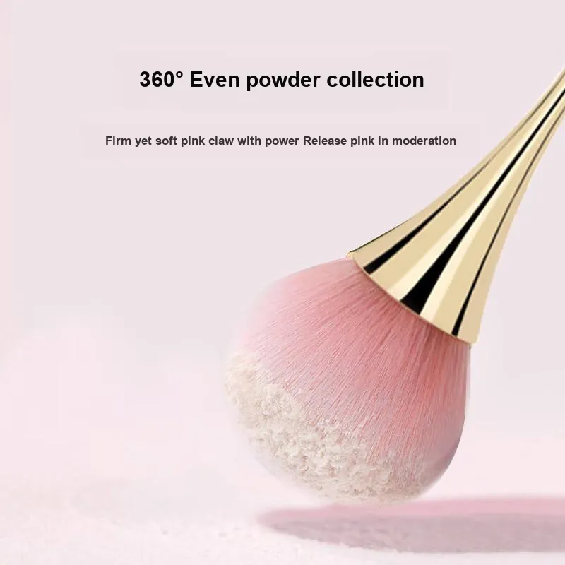 JIAOXUEFEI Small Round Pendant Loose Power Brush Rouge Blush Easy To Apply And Even-5