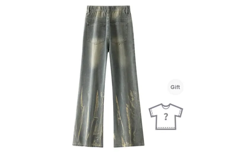 Qnxeey Jeans Unisex-17