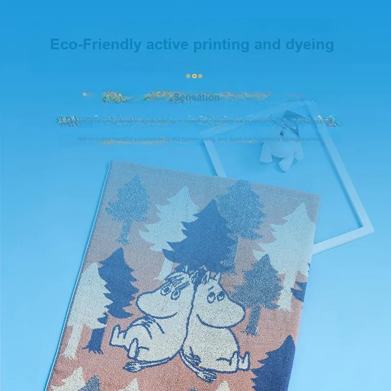 Towel Museum x Moomin 100% Cotton Towel Square Scarf-3