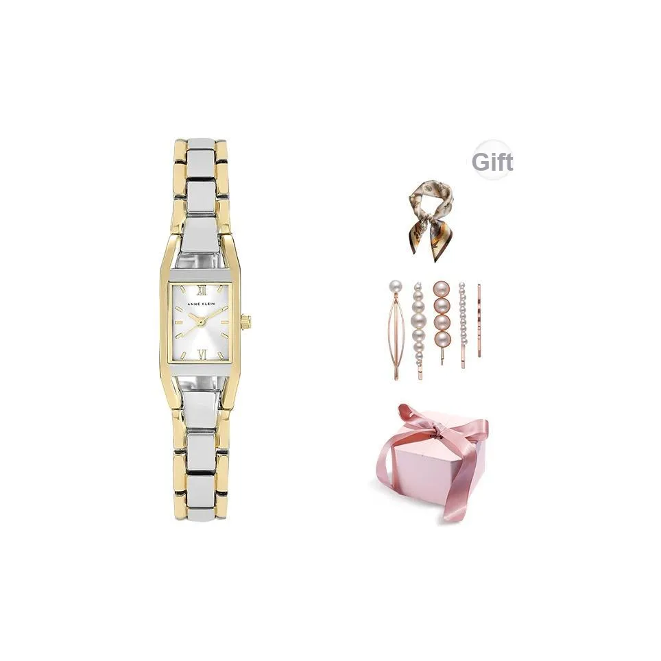 ANNE KLEIN Наручные часы Кварцевый механизм Сплав Ремешок Белый Циферблат Женские часы