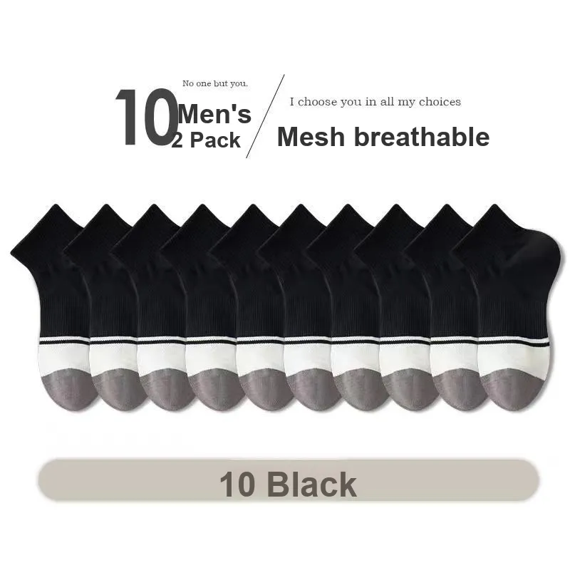 Lan Miao Ankle Socks Men's 10 Pack-13