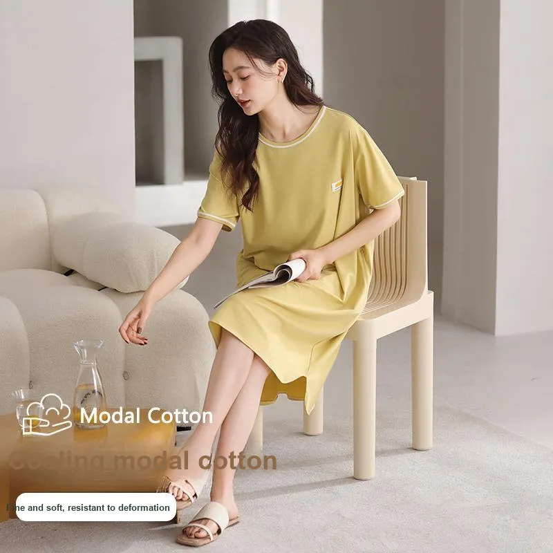 Lan Miao Nightgown Women's Neon Yellow-2