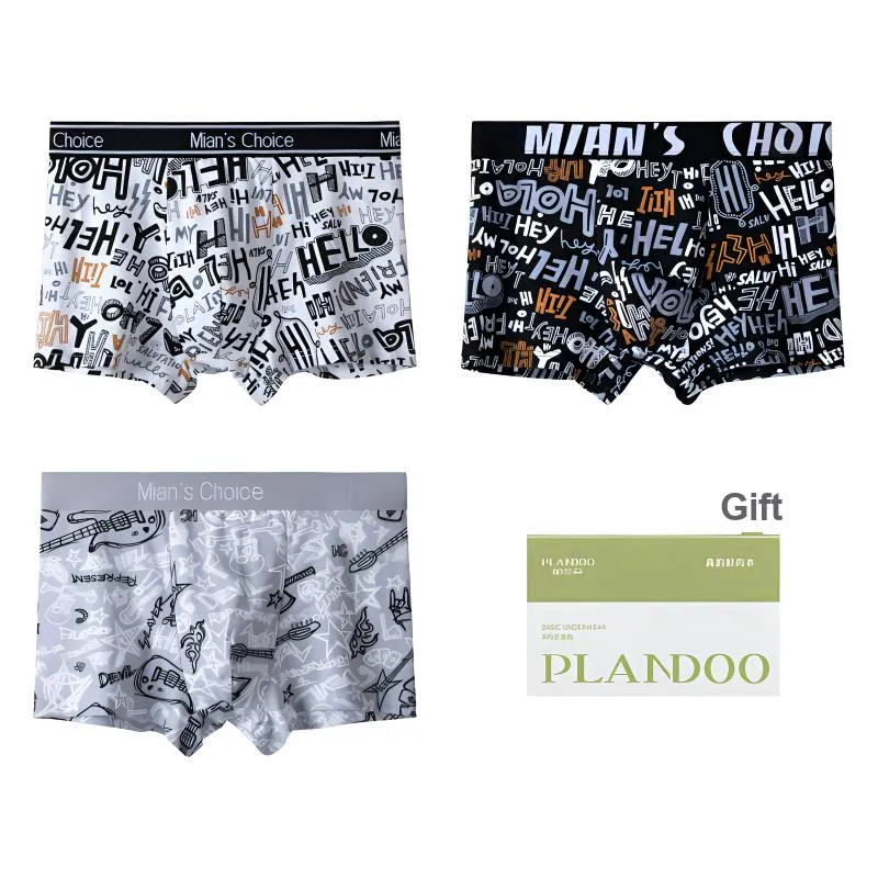 PLANDOO Underpants Men's 3 Pack-8