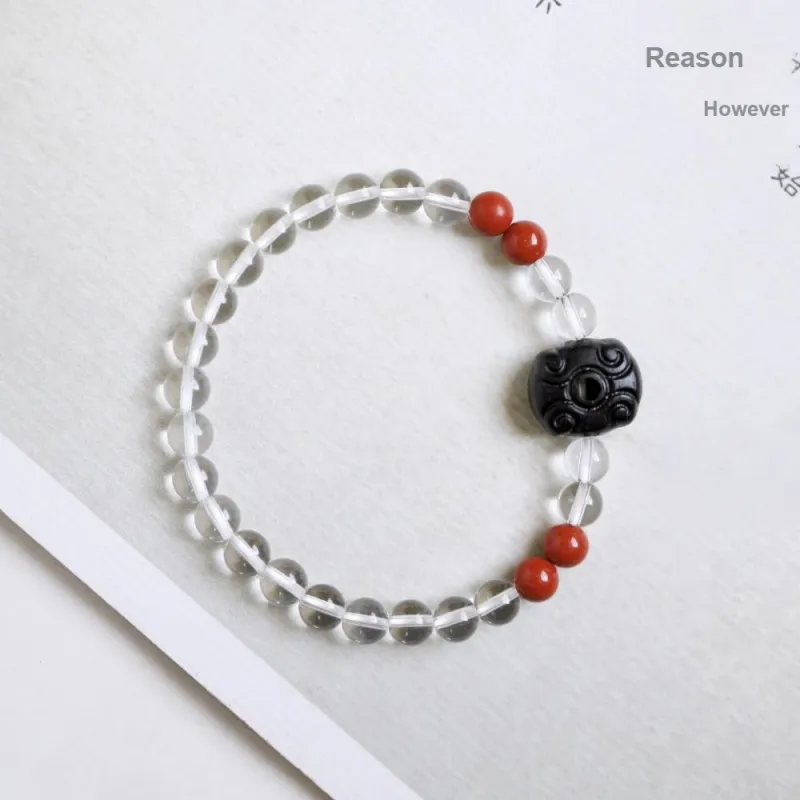 FANGYUANXIAOFU Rosewood Single Wrap, Beaded Bracelet Women's-6
