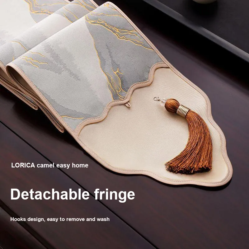 LUOYIJIA New Chinese Style Table Runners Narrow Fit Luxury High End Tea Mats & Table Padding Cloth-3