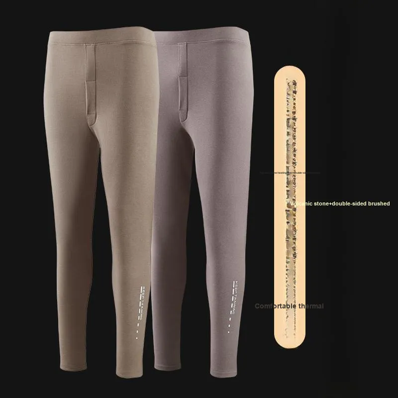 Close-fitting Areas Thermal Pants Men's-19