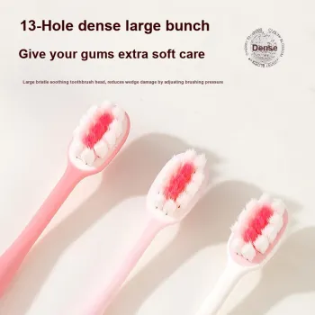 LERC Cherry Blossom Soft Bristle Brush Toothbrushes Sensitive Gum Relief For Dental Care 8 Pcs Pack