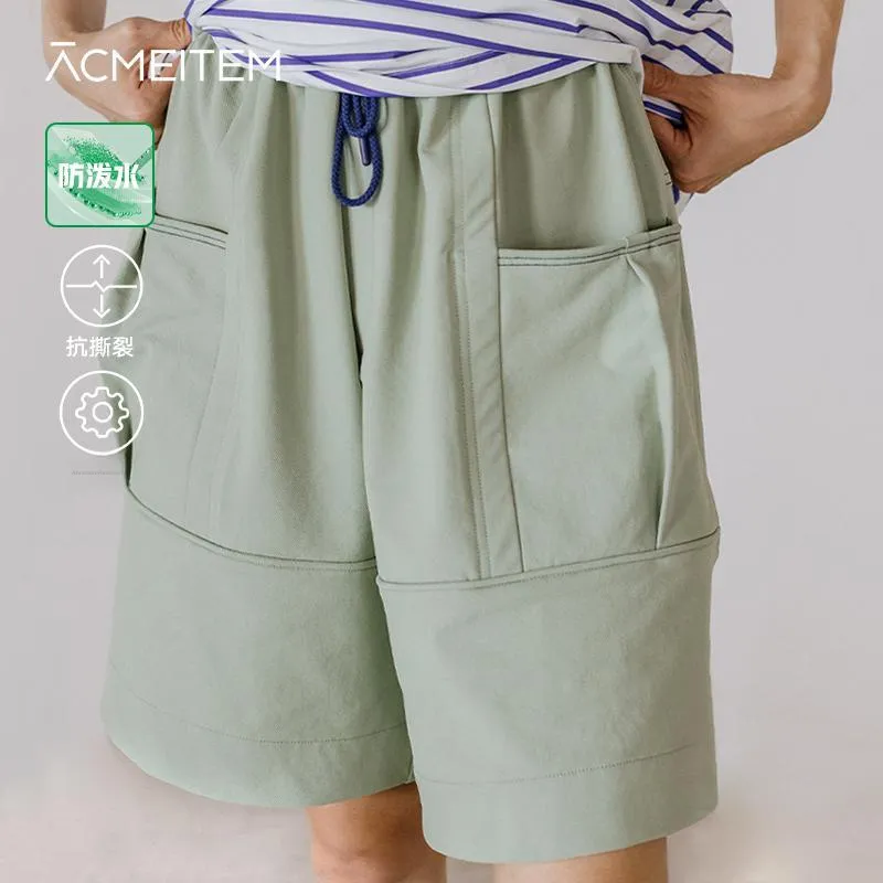ACMEITEM Casual Shorts Unisex Pine Green-2