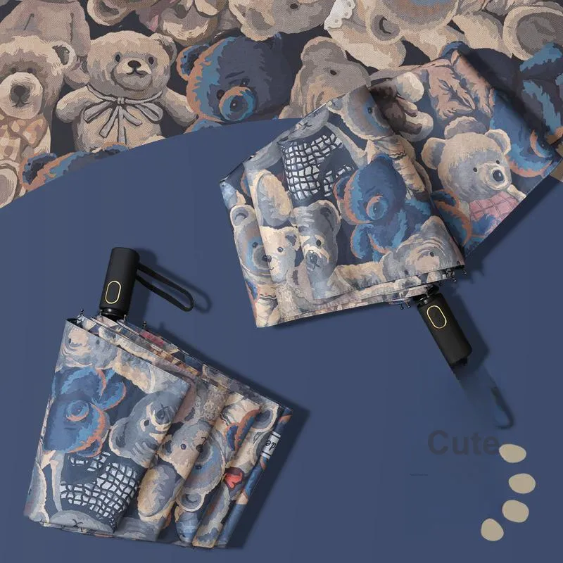 Meter Fully Automatic Umbrella For Sunny And Rainy Days Folding Sun And UV Protection Umbrella Premium Quality-4