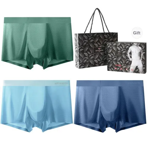 SEPTWOLVES Underpants Men's 3 Gift Box Sets+Shopping Bag