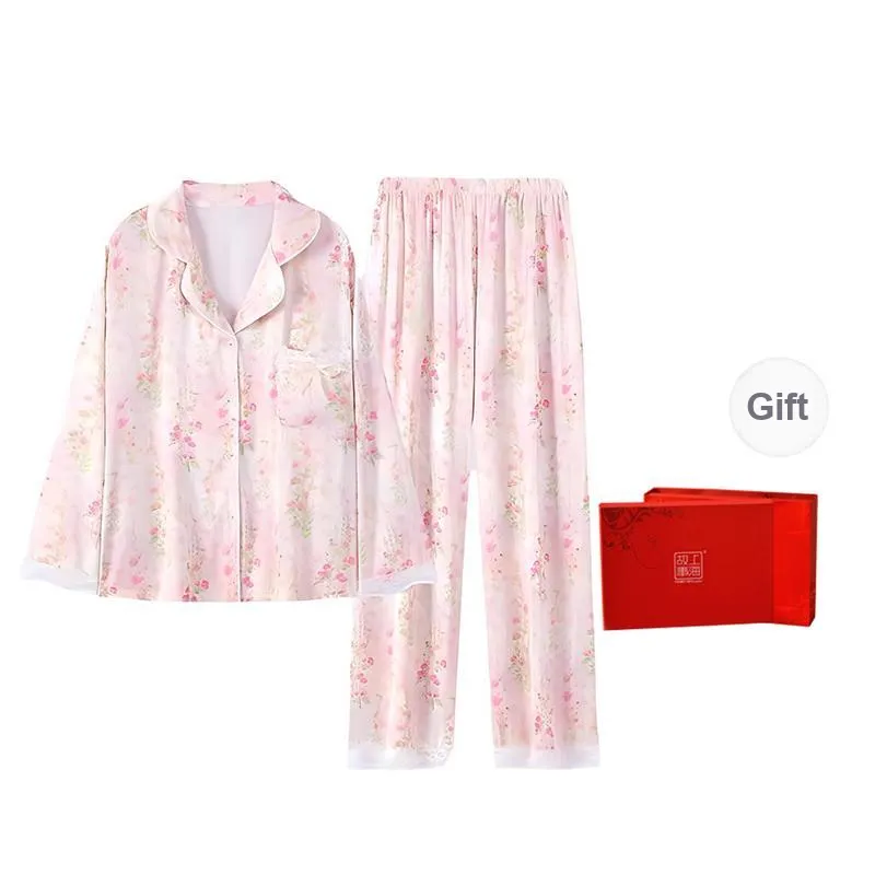 Shanghai Story Pajama Set Women's Gift Box Set Pink-0