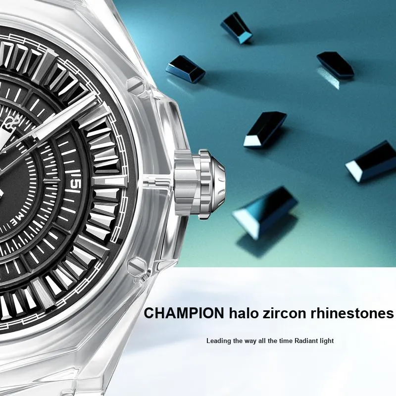 RARONE Mechanical Movement Watch Men's Watches Black Dial 8670459909737-3
