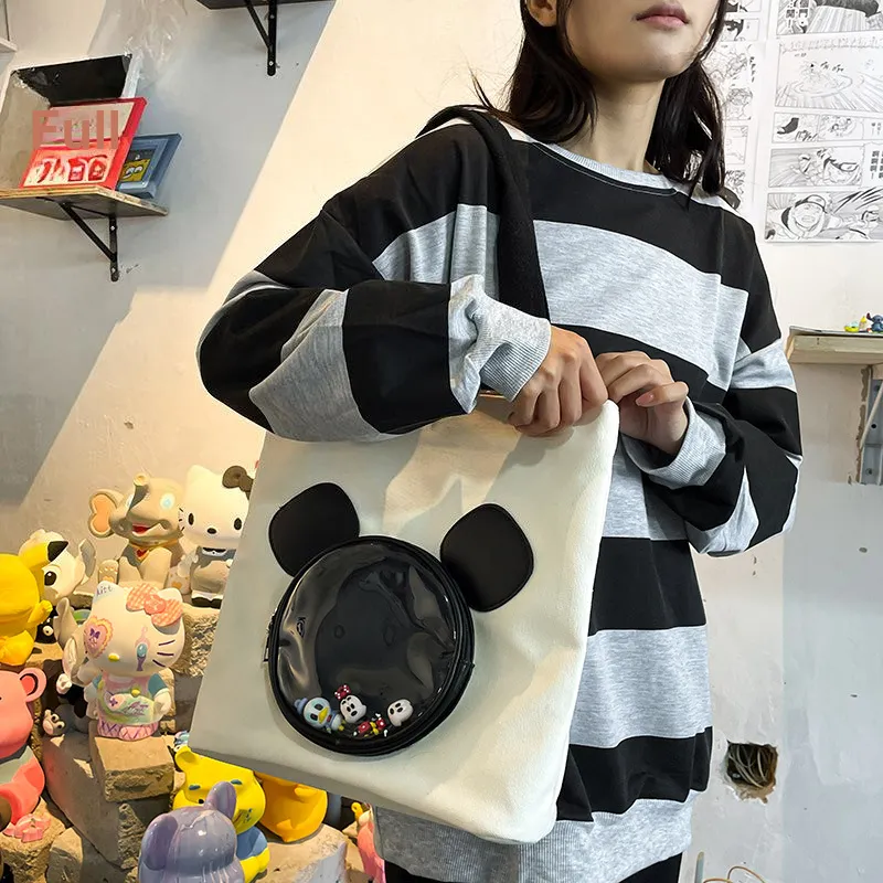 Disney Canvas Bag Tote Bag Shopping Bag Shoulder Bag Unisex Multicolor-3