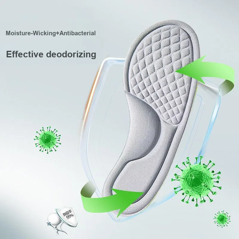 BEAR UNION Moisture Wicking Breathable Fabric Insoles Unisex-3