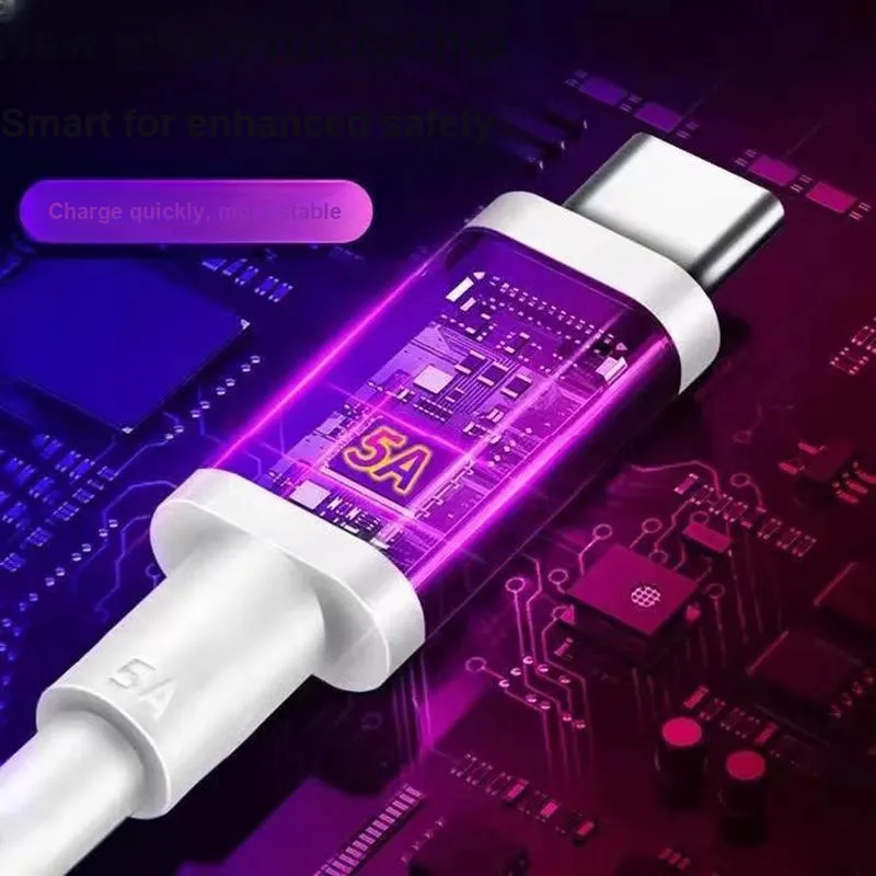 Feng Yingzi 0.5m/1m/1.5m/2m A To Type-C Compatibility Huawei Cell Phone Type-C Super Fast Charging 5A Huawei Cable-3