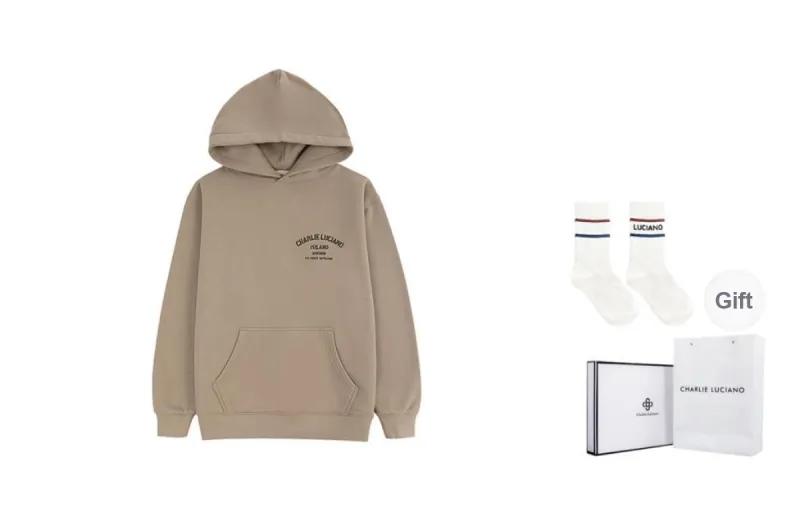 Charlie Luciano Sweatshirt Unisex Khaki-1
