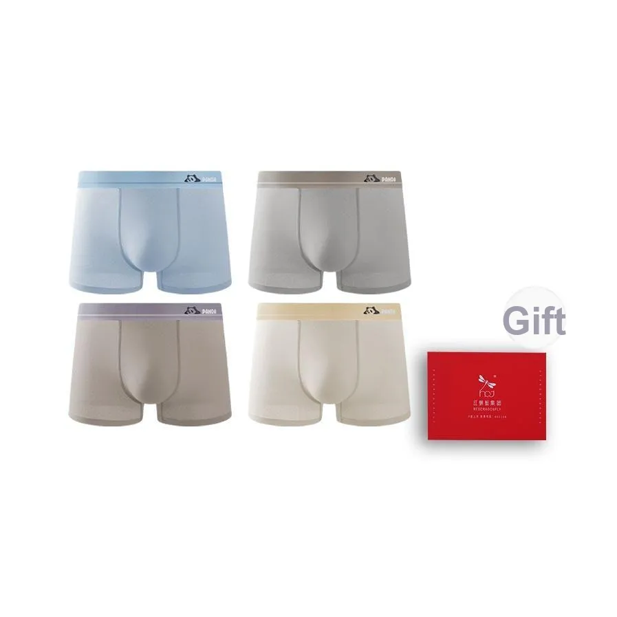 RED DRAGONFLY Ледяной шелк Трусы Мужской 4 шт Подарочный набор в коробке