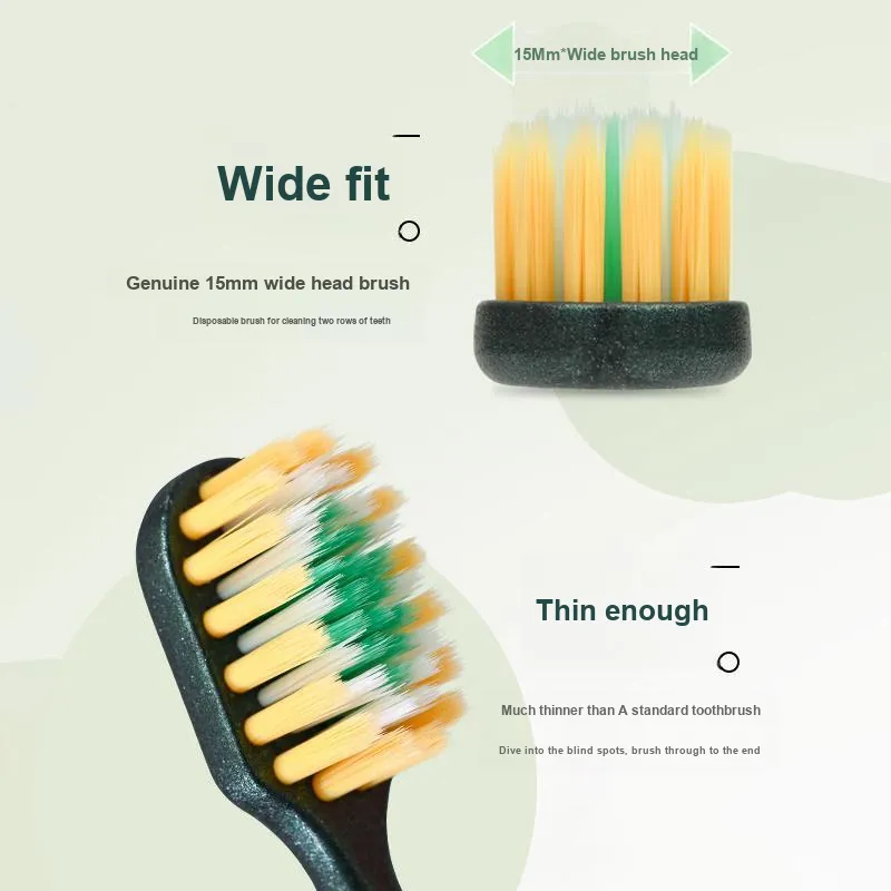 KAMEIER K154 Mountain Convex Surface Toothbrushes Gum Protection Soft Bristle Cleaning Massage 4 Pcs-3