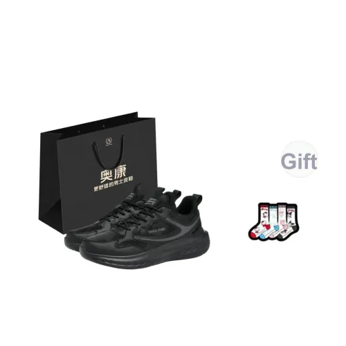 AOKANG Fashion Classics Series Амортизаторы Slip-resistant Низкий топ Толстая подошва Кроссовки Мужская Сумка для покупок