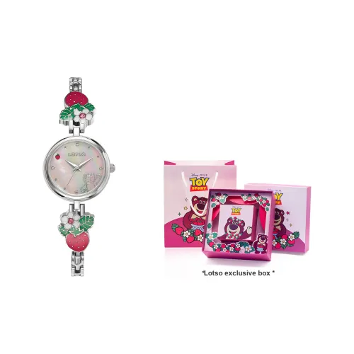 Disney Лотсо Кварцевый механизм Сплав Ремешок Часы Женские Жемчужная раковина Циферблат