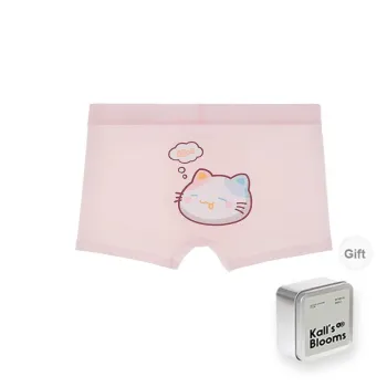Maiden House Underpants Men's Box 1 Pack Chubby Cat Pink