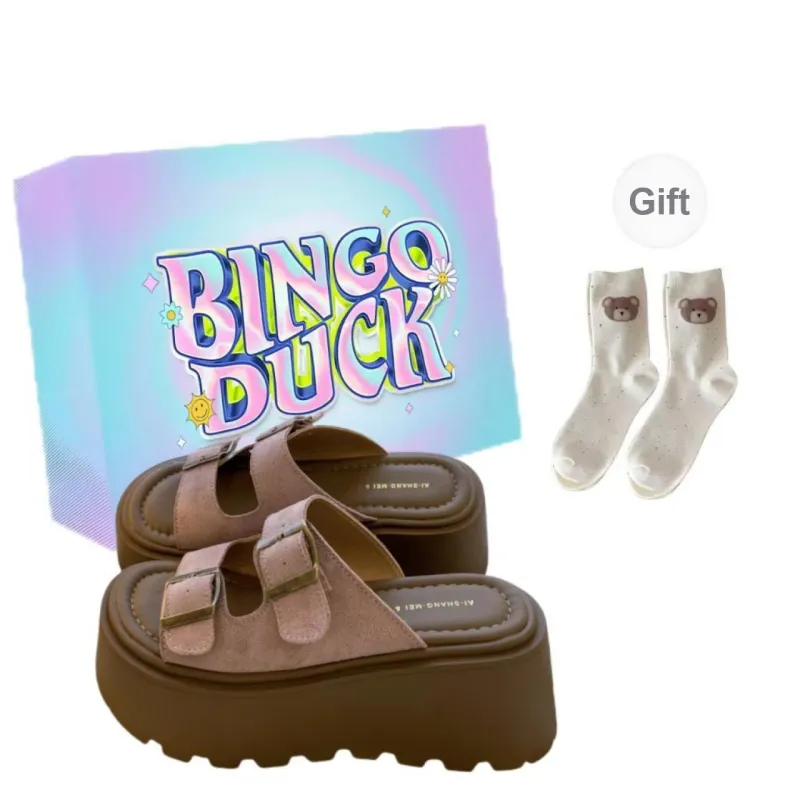 BINGO DUCK One Strap Sandals Women's-5