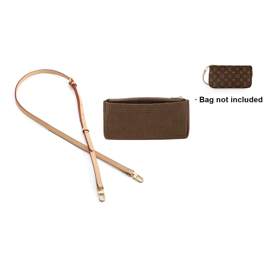 Ingenuity Handmade Коровья кожа растительное дубление кожа сумка ремень женский бежевый