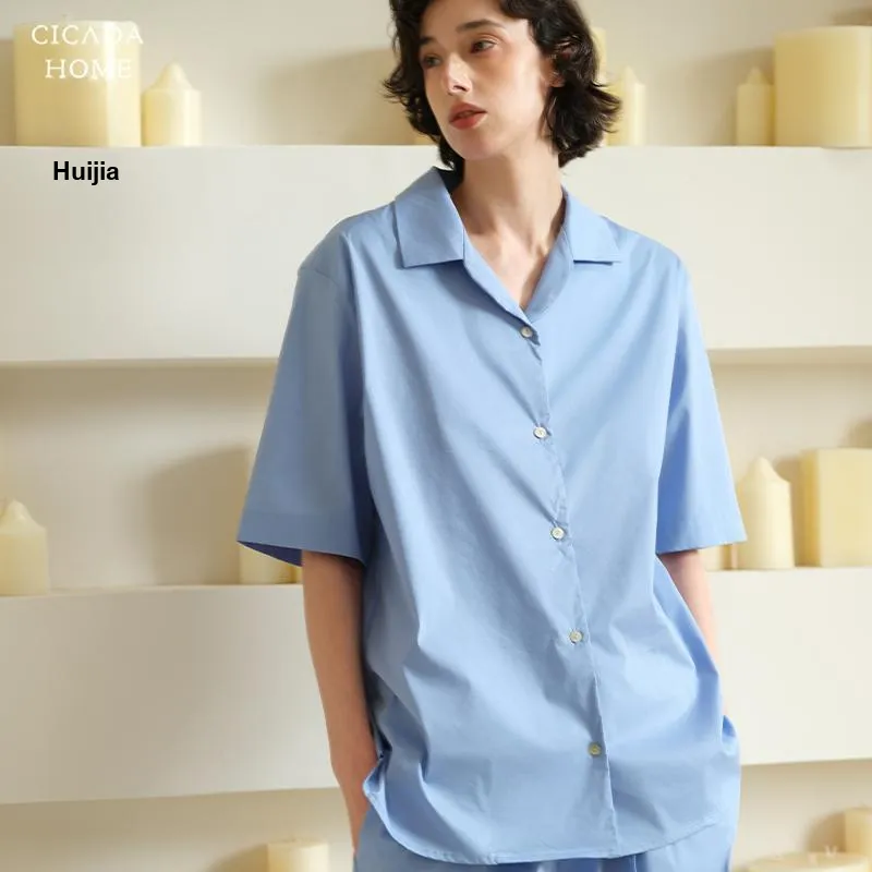 CICADAHOME Summer Pajama Set Men's 2 Pack Sky Blue-6