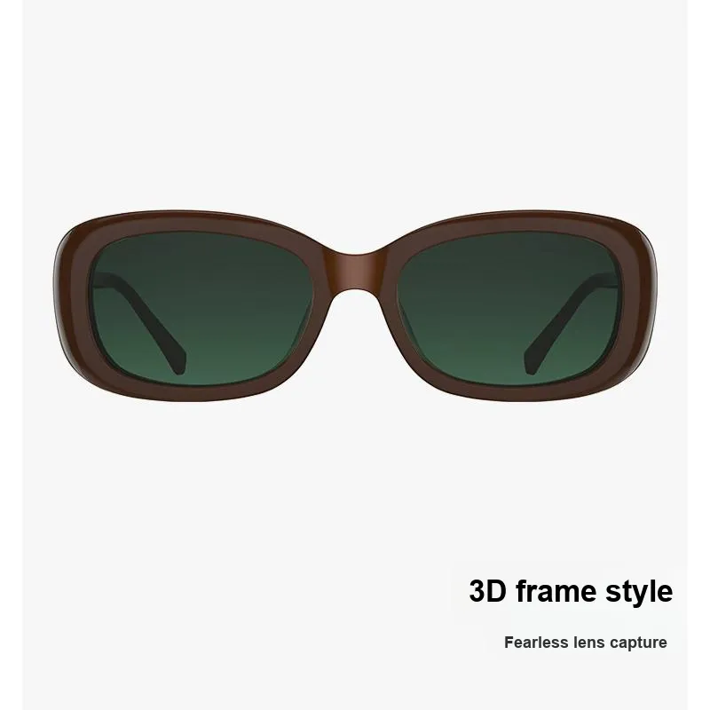 HELEN KELLER Plate Frame Irregular Shape Sunglasses Unisex-3