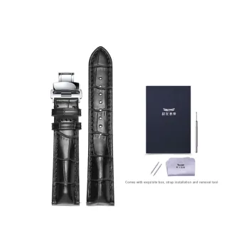JEAYOU Compatibility Casio, Tissot, Omega, Citizen, MIDO, Longines Watch Band 110*70mm Genuine Leather Material