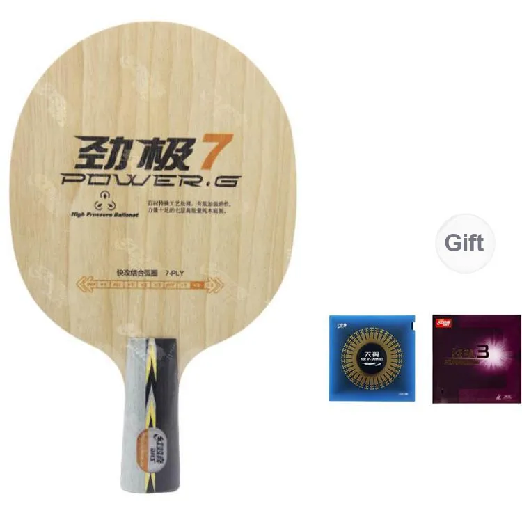 DHS Ping Pong Paddles Unisex Pure Wood-10