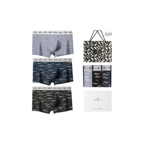 SEPTWOLVES Нижнее белье Подарочная коробка Мужской 3 упаковки + Сумка для покупок