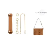 Camellia Set of 3: Camellia Extender Chain+Decorative Chain+Stress Relief Shoulder Strap Pad
