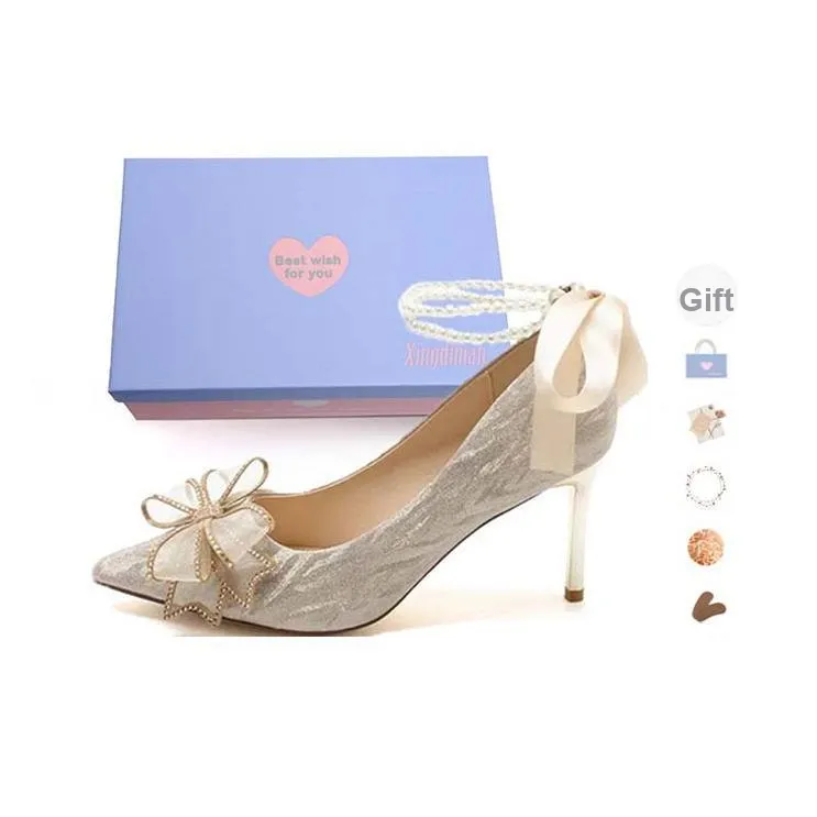 Xingdiman Узкий каблук Высокие каблуки 8 см 6 см Женские