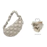 Gray+Puppy Keychain