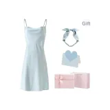 Dangling Collar-Powder Blue (Gift Box Set)