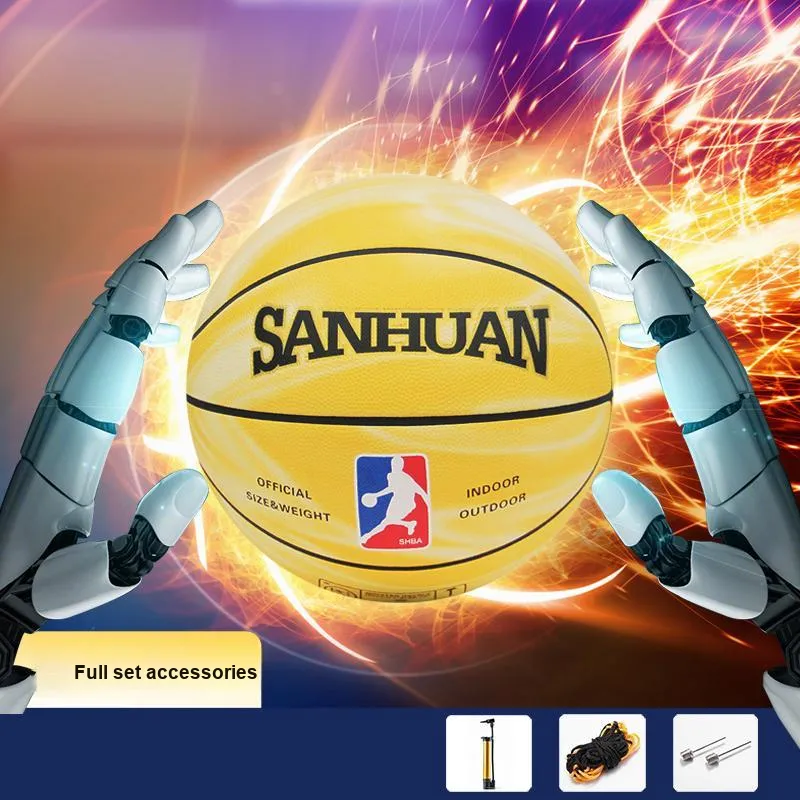 THREEHUAN PU Basketball Size 7 Training Unisex-3