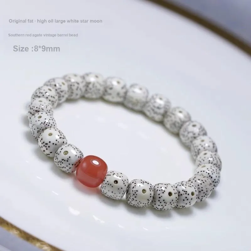 FANGYUANXIAOFU Star Moon Bodhi Seeds Bracelets Unisex-17