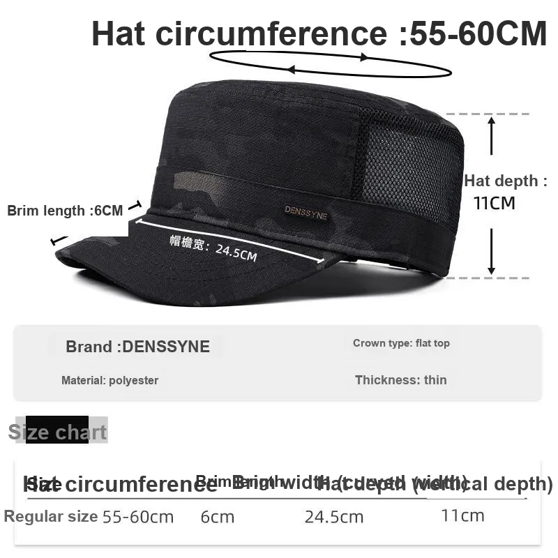 DENSSYNE Polyester Baseball Caps Men's-4