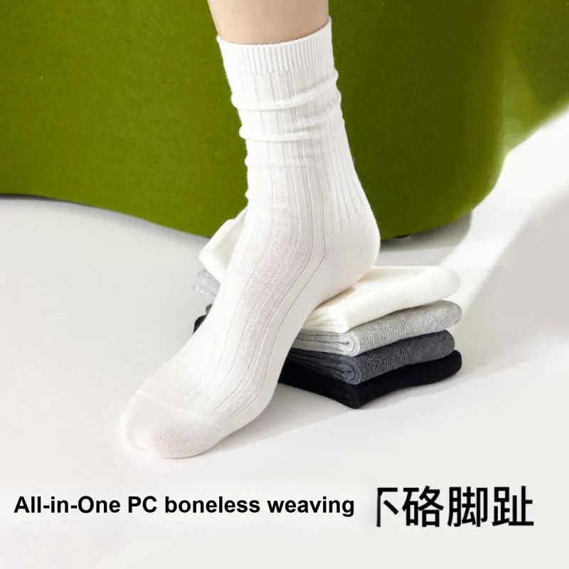 Temooues Mid Calf Socks Women's Combo Set-3