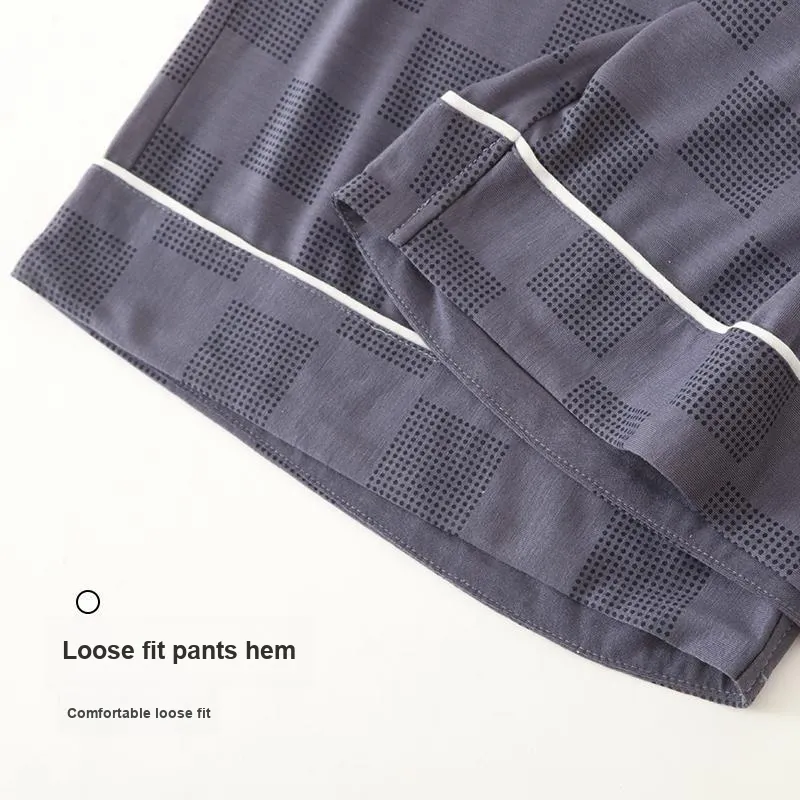 MADALLO Pajama Pants Men's Dusty Blue-6