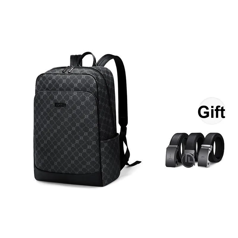 GOLF Synthetic Leather Backpack Tubas Men's Black-0