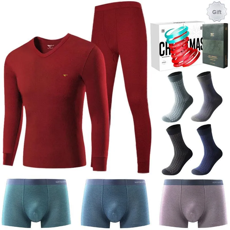 SEPTWOLVES Fall And Winter Thermal Set Men's-217