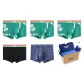 5 Pack (Green Print+Green Print+Green Print+Black+Classic Mesh Print)