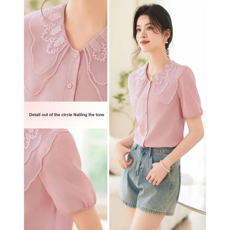 Like The Age Of Water Shirt Women's Pink-1