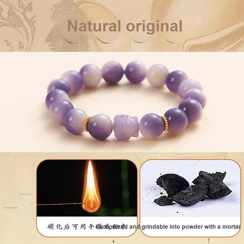 Xiang Yin Bodhi Root Beaded Bracelet With Buddhist Fortune Bead Unisex-1