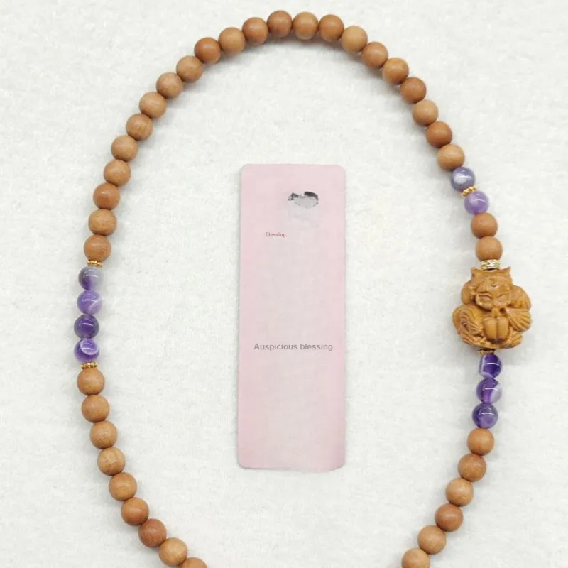 SHUZHUO Barbie Sandalwood Bracelets Unisex-4