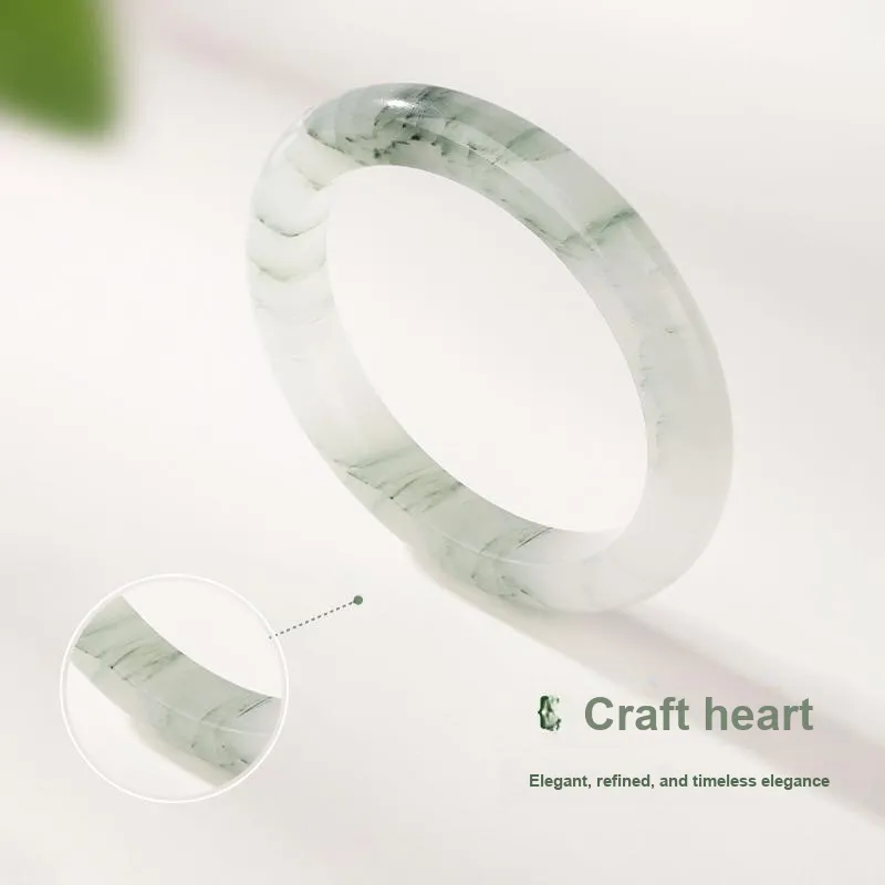 JINLIUFUJIXIANG Tianshan Jade Bangles Women's-2
