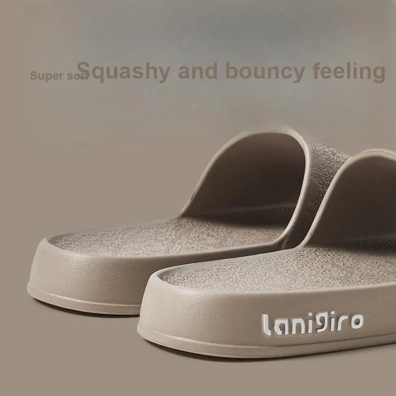 UTUNE Summer Indoor Bathroom Bathing Slip Resistant Quiet Couple's Home Slippers-17